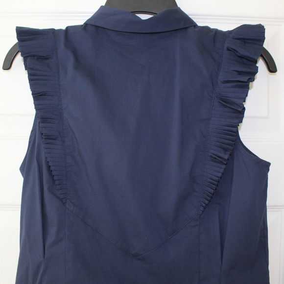 Eva Mendes Collection Kaitlin Pleated Poplin Shirt - Picture 8 of 8